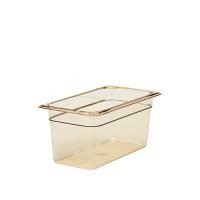 CUBA GN 1/3 15cm Profund. – 5,3L -  Policarbonato - 17,6 x 32cm - Âmbar