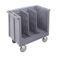 Carrinho 2 Divisores Cinza Chumbo 45-60 Pratos p/ Pilha-Cambro