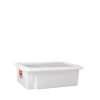 CAIXA RETANG BRANCA COM TAMPA 41,1X29,1X13CM 10L