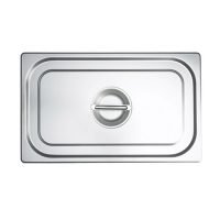 Tampa Cuba GN 1/1 em Aço Inox 201 sem Alça - Zahav Inox