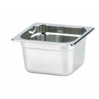Cuba GN 1/6 em aço inox 201 s/Alça 1,5L - Zahav Inox