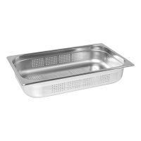 Cuba GN 1/1 - Perfurada - 10cm de profundidade - Inox 201 - Zahav Inox