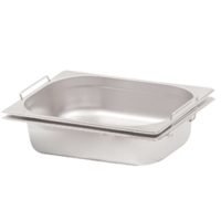 Cuba GN 1/2 com alça - 5,9L - 10cm de profundidade - Inox 201 - Zahav Inox