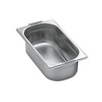 Cuba GN 1/3 com alça - 3,6L - 10cm de profundidade - Inox 201 - Zahav Inox