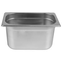 Cuba GN 1/4 - 4L - 15cm de profundidade - Inox 201 - Zahav Inox