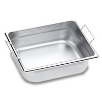 Cuba GN 2/4 com alça - 6,11L - 10cm de profundidade - Inox 201 - Zahav Inox