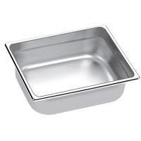 Cuba GN 2/4 - 6,11L - 10cm de profundidade - Inox 201 - Zahav Inox