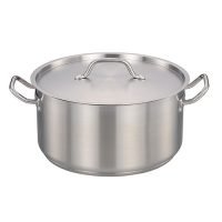 Caçarola Baixa Inox com Tampa - Ø40cm - 18L - Zahav Inox