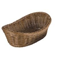 Cesta Ondular - Marrom - Polyrattan - Zahav