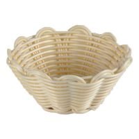 Cesta Redonda - Bege - Polyrattan - Zahav