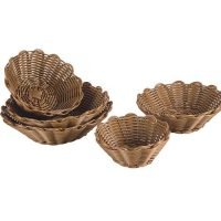 Cesta Redonda - Marrom - Polyrattan - Zahav