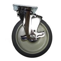 RODA GIRATORIA C FREIO 4 PARAFUSOS - Cambro