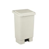 Lixeira Branca c/Pedal 100L 51x57,5xh91cm - Bolivar Plásticos