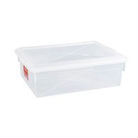 Caixa Retangular Transparente c/Tampa 11L - Pleion