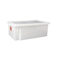 Caixa Retangular Branca c/Tampa 54,4x33,8x19,1cm Aguenta até -20°C - Pleion