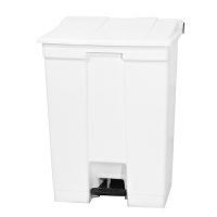 Lixeira Branca c/Pedal 60L - Bralimpia