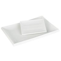 PRATO RETANG SUSHI 205X140X30CM CREME