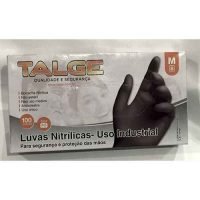CAIXA 100 LUVAS MEDIAS NITRILICA SEM PO PRETA