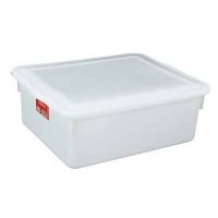 Caixa Retangular Branca c/Tampa Aguenta até -20°C 16,5L - Pleion