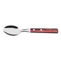 P - COLHER MESA 20CM INOX POLYWOOD VERMELHO