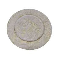 Sousplast Amadeirado Perolado ø33cm - Sousplats - Zahav