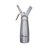 Garrafa p/ chantilly 1L acompanha 1 bico reto 1 bico tulipa 1 escova p/ limpeza - Best Whip