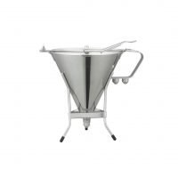 Funil dosador 1,7L kit c/ 3 bicos4/5/6mm - Zahav Inox