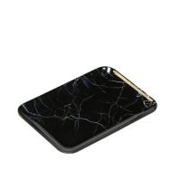 BANDEJA RET MARMORIZADA PRETA 28CM - EFAY