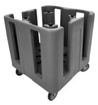 Carrinho compacto p/ pratos ajustável - CAMBRO