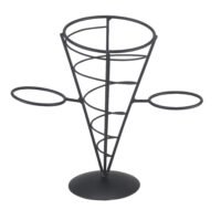 CESTA CONE C/ 2 SUPORTES P/ MOLHO 27,5x12,5x23CM