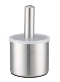 PILAO C/SOCADOR ALMOFARIZ Ø10×9CM INOX C/TAMPA PLASTICA