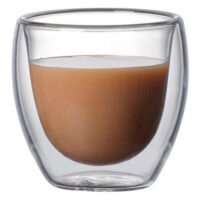 COPO PAREDE DUPLA 80ML BOROSILICATO