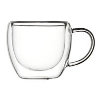 JOGO 2 XÍCARAS 200ML PAREDE DUPLA BOROSILICATO