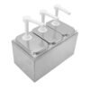DISPENSER TRIPLO 3X2L INOX 36X26.5X31.5CM