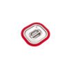TAMPA GN 1/6 INOX C/ BORDA DE SILICONE