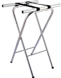 SUPORTE PARA BANDEJA DE ACO CROMADO 80CM